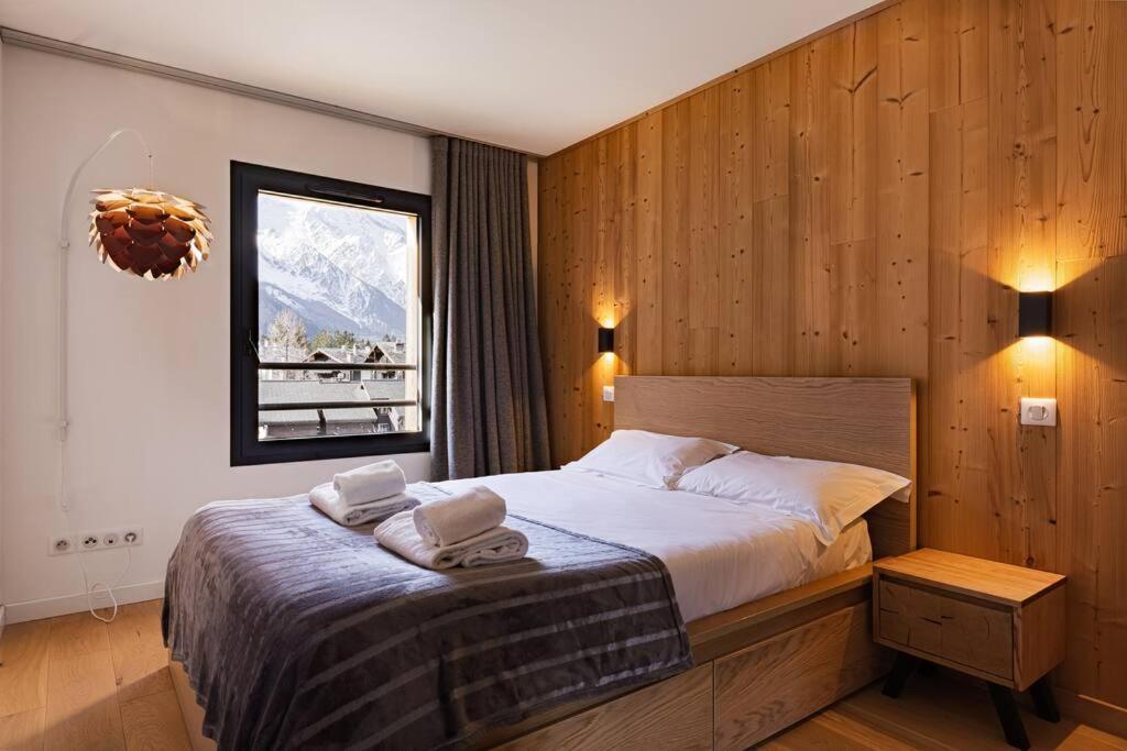 Modern 2Br 5* Pool Gym Spa Garage Mont-Blanc View Шамони Екстериор снимка