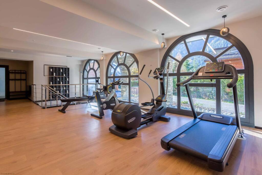 Modern 2Br 5* Pool Gym Spa Garage Mont-Blanc View Шамони Екстериор снимка