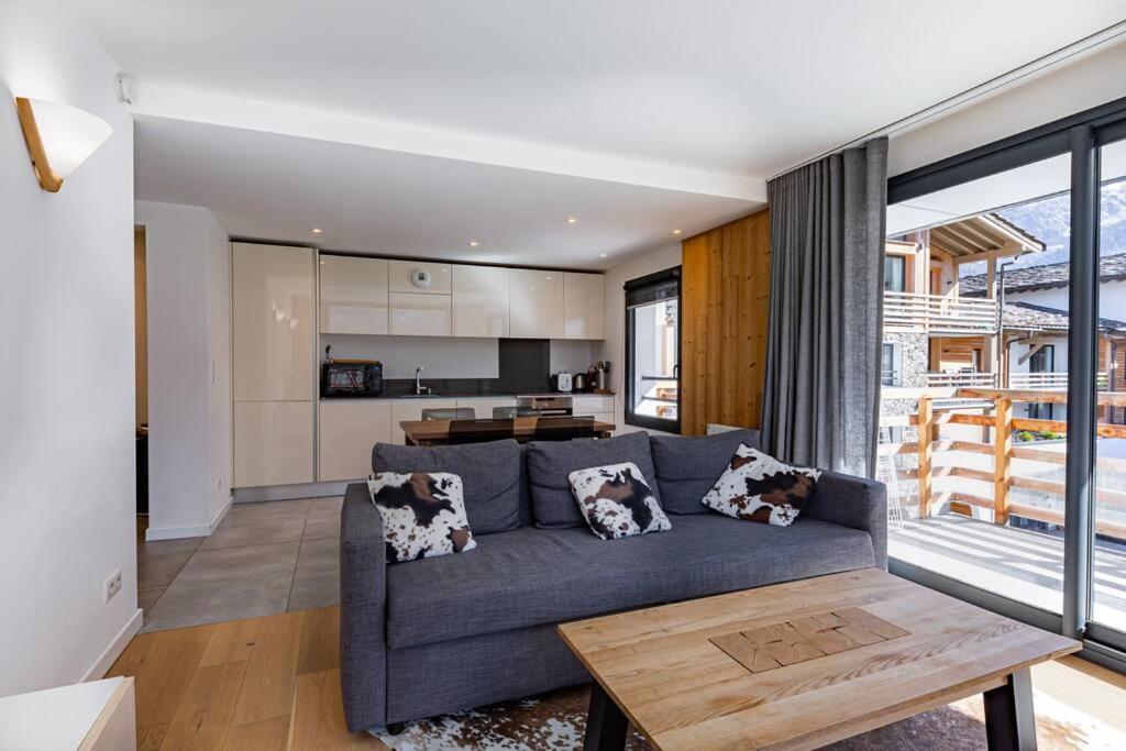 Modern 2Br 5* Pool Gym Spa Garage Mont-Blanc View Шамони Екстериор снимка