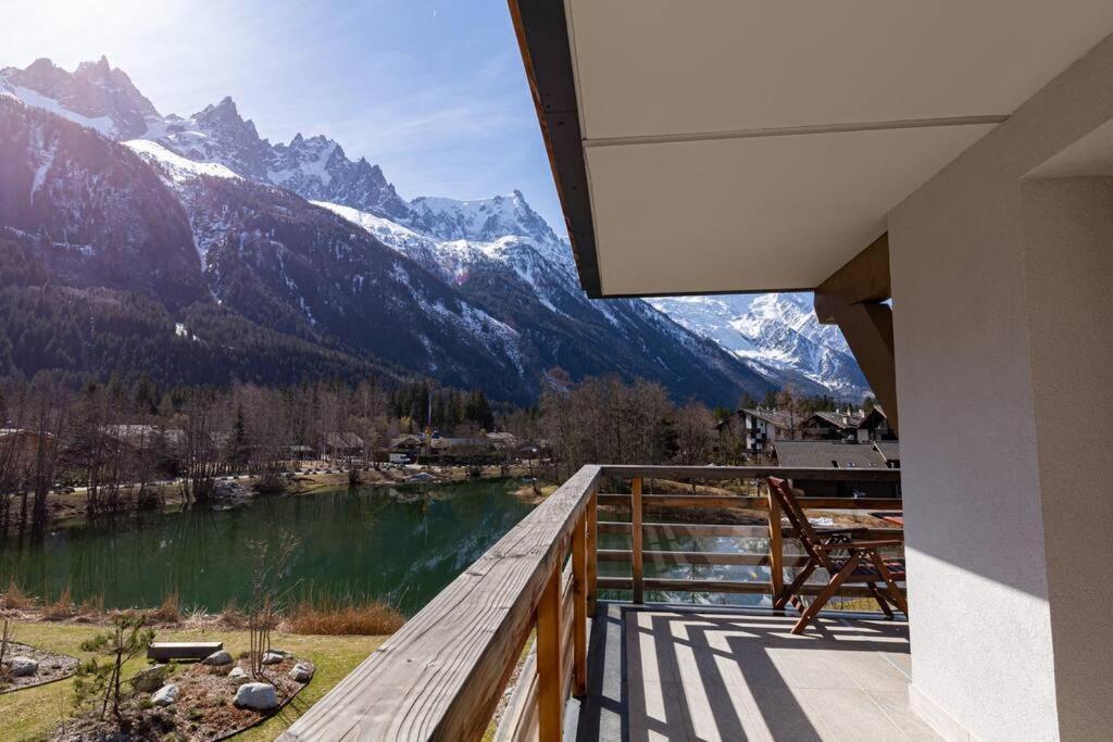 Modern 2Br 5* Pool Gym Spa Garage Mont-Blanc View Шамони Екстериор снимка